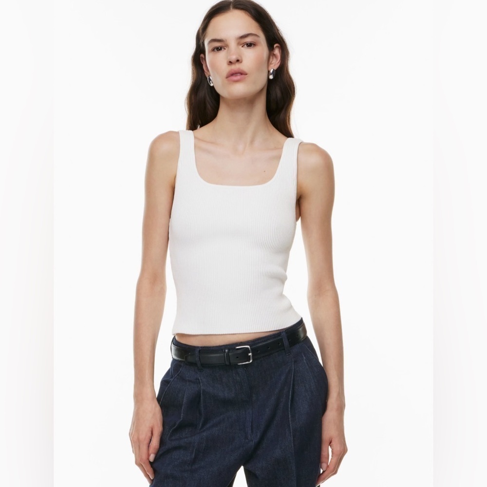 Aritzia Babaton Sculpt Knit Squareneck Tank